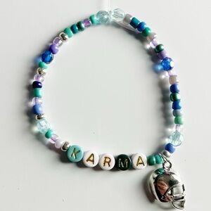 Taylor Swift Eras Tour Friendship Bracelet Karma Midnights w/ Charm